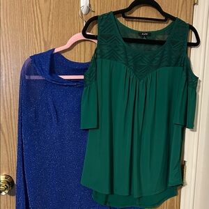 AUW Emerald Green Blouse for Women